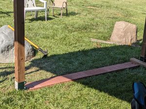 Modular catio frame with stone accents