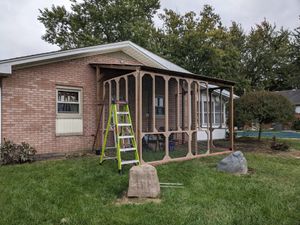 Catio construction in progress